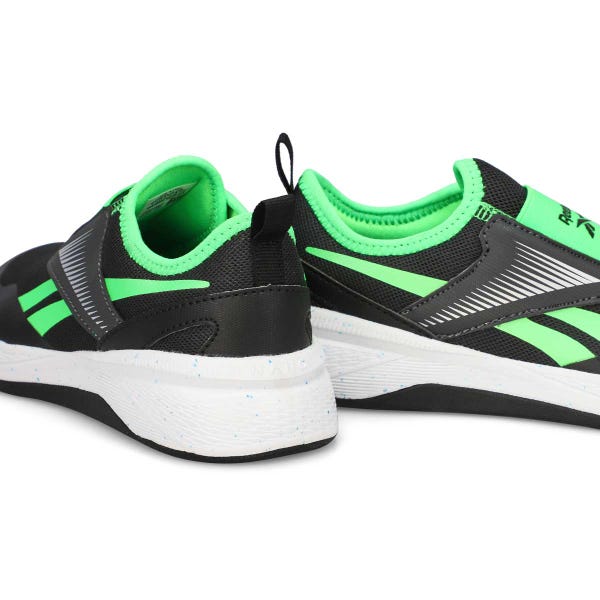 Kids'  Nano Play Slip-On Sneaker - Grey/Black/Solar Lime