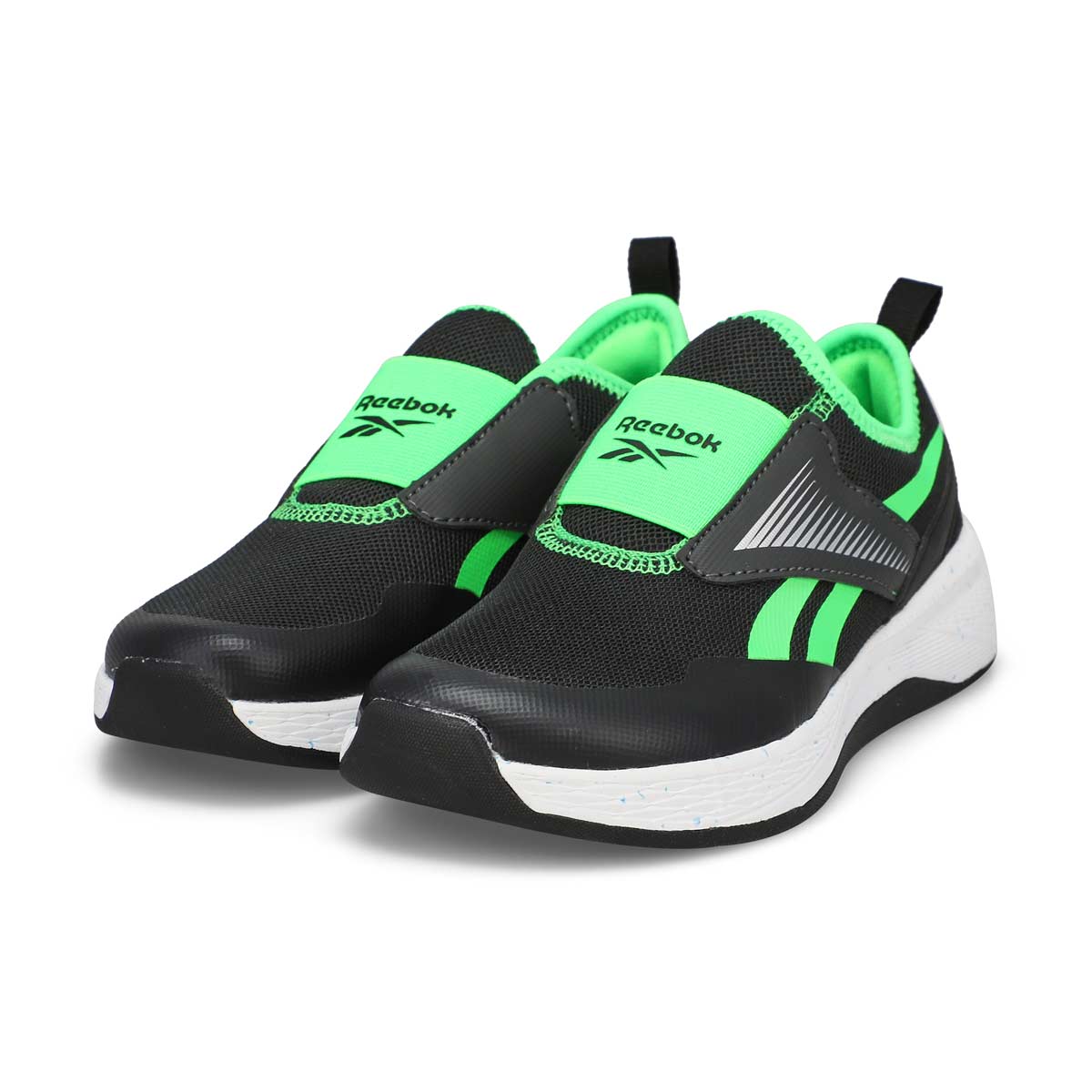 Kids'  Nano Play Slip-On Sneaker - Grey/Black/Solar Lime