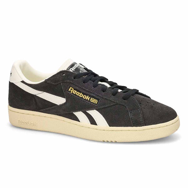 Baskets à lacets CLUB C GROUNDS UK, noir délavé/blanc papier/craie, hommes