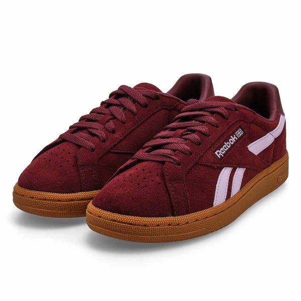 Women's Club C Grounds UK Lace Up Sneaker - Black Cherry/Digital Gleam