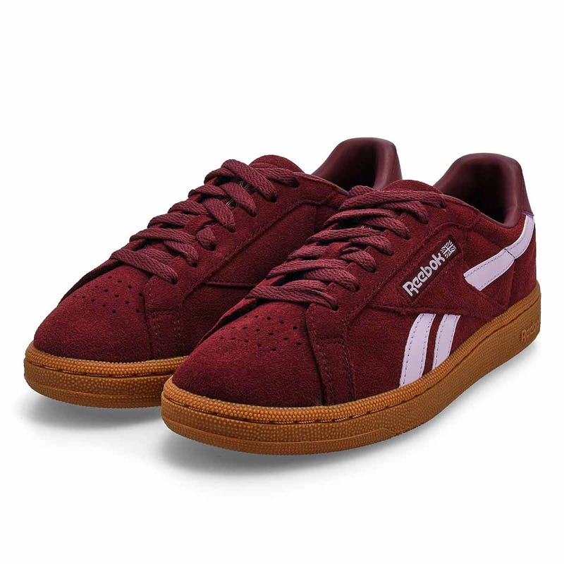 Women's Club C Grounds UK Lace Up Sneaker - Black Cherry/Digital Gleam