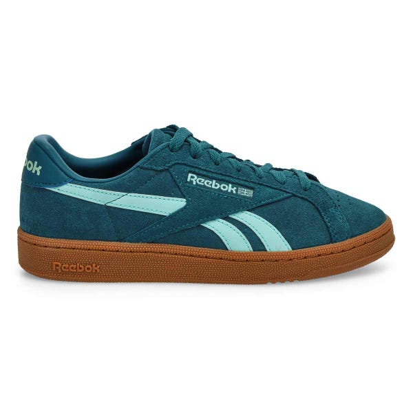 Women's Club C Grounds UK Lace Up Sneaker - Retro Teal/ Glitch Aqua