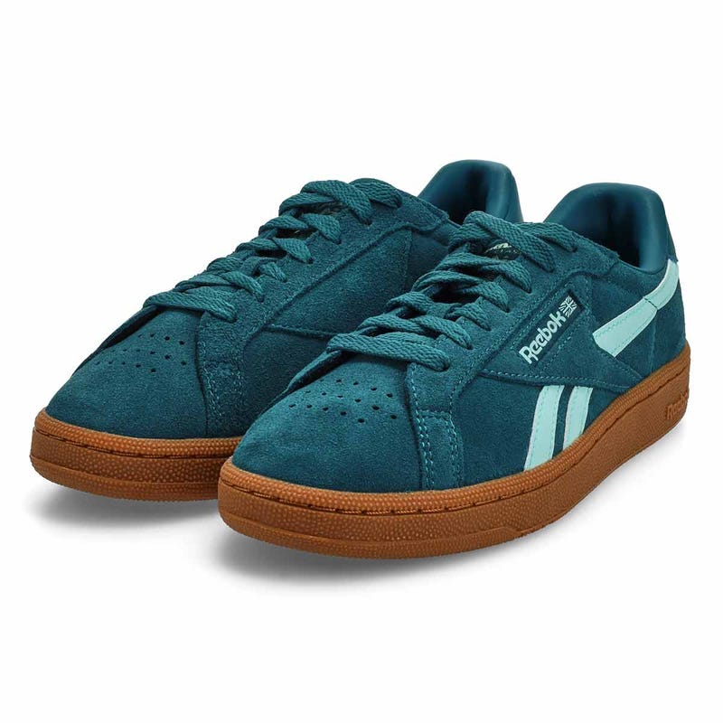 Women's Club C Grounds UK Lace Up Sneaker - Retro Teal/ Glitch Aqua