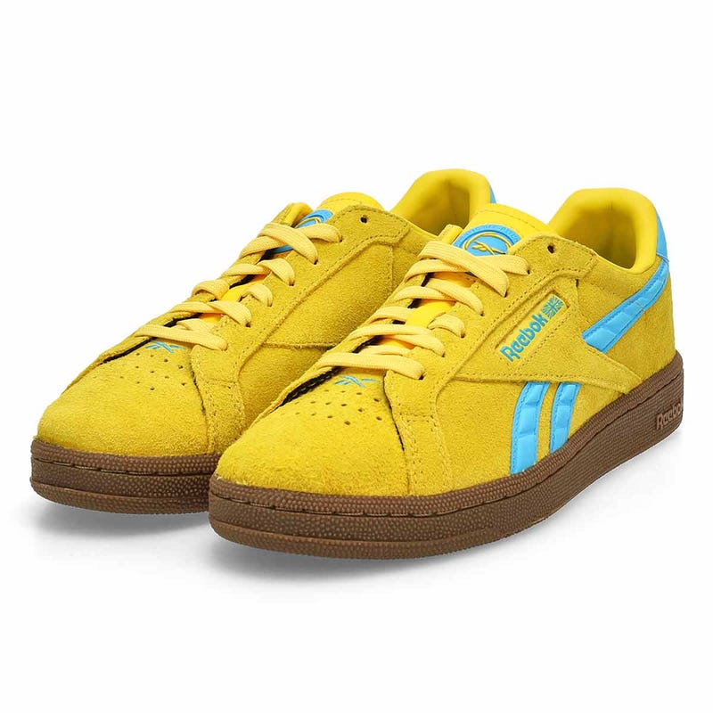 Women's Club C Grounds UK Lace Up Sneaker - Golden Haze/Future Cyan/Gum