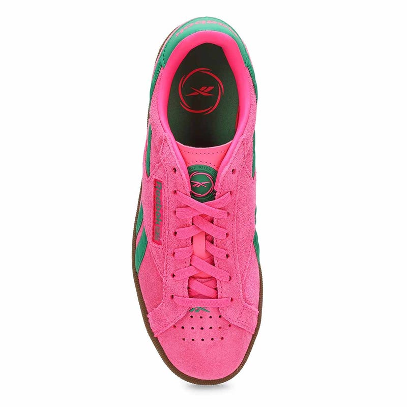 Women's Club C Grounds UK Lace Up Sneaker - Atomic Pink/Upgrade Green/Gum