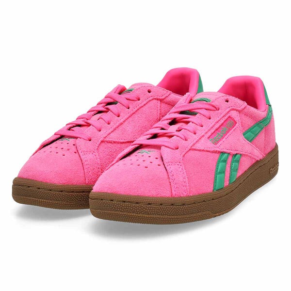 Women's Club C Grounds UK Lace Up Sneaker - Atomic Pink/Upgrade Green/Gum