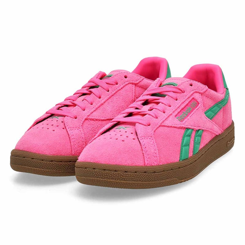 Women's Club C Grounds UK Lace Up Sneaker - Atomic Pink/Upgrade Green/Gum