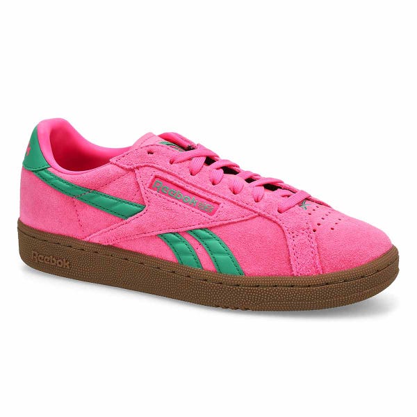 Women's Club C Grounds UK Lace Up Sneaker - Atomic Pink/Upgrade Green/Gum