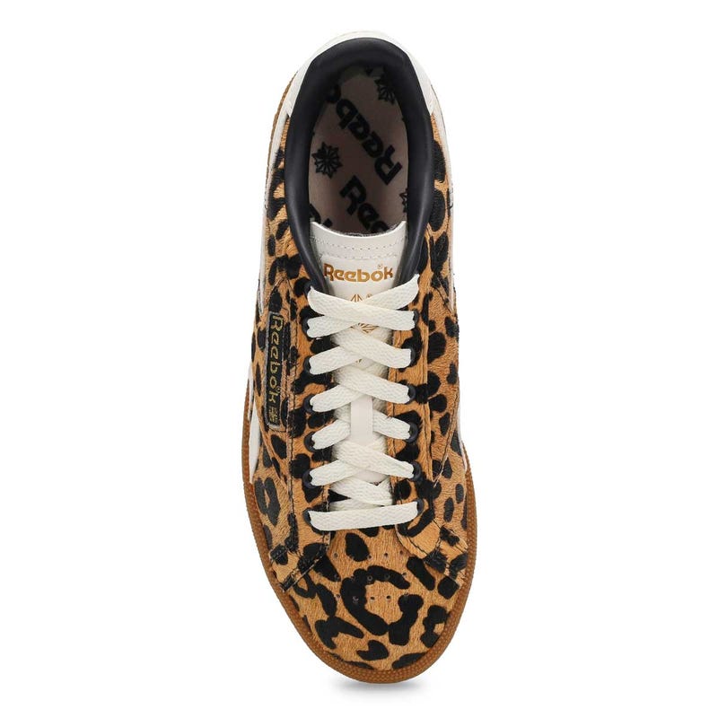 Baskets en poils de poney CLUB C GROUNDS UK, guépard/craie, femmes