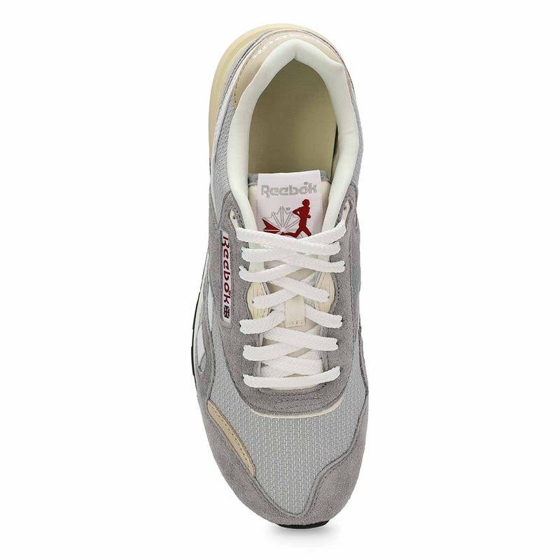 Men's Classic Nylon 89 Lace Up Sneaker- Grey1/Grey 2/Chalk