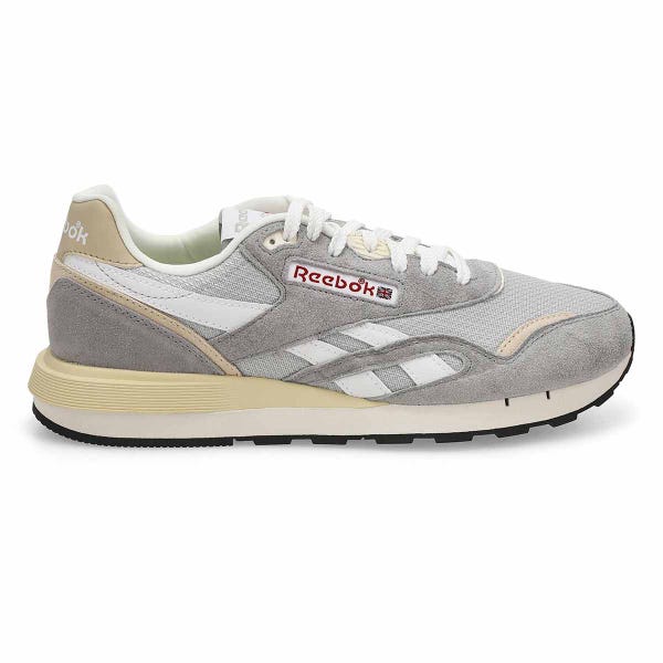 Men's Classic Nylon 89 Lace Up Sneaker- Grey1/Grey 2/Chalk