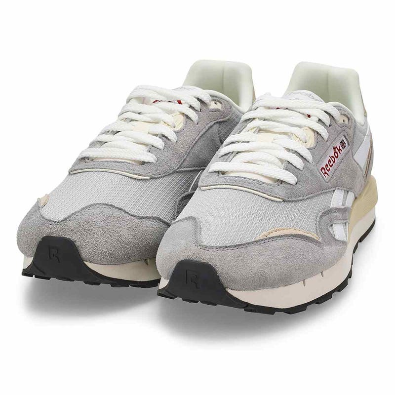 Men's Classic Nylon 89 Lace Up Sneaker- Grey1/Grey 2/Chalk