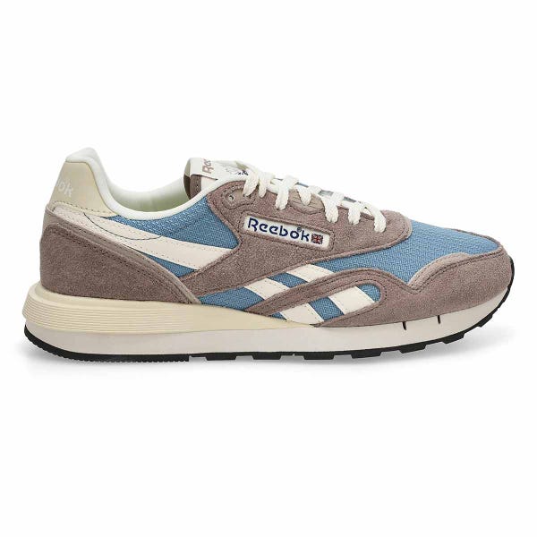 Men's Classic Nylon 89 Lace Up Sneaker - Gritty Grey/Leisure Blue/Chalk