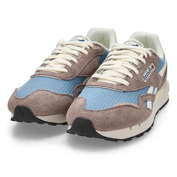 Men's Classic Nylon 89 Lace Up Sneaker - Gritty Grey/Leisure Blue/Chalk