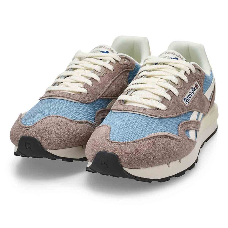 Men's Classic Nylon 89 Lace Up Sneaker - Gritty Grey/Leisure Blue/Chalk