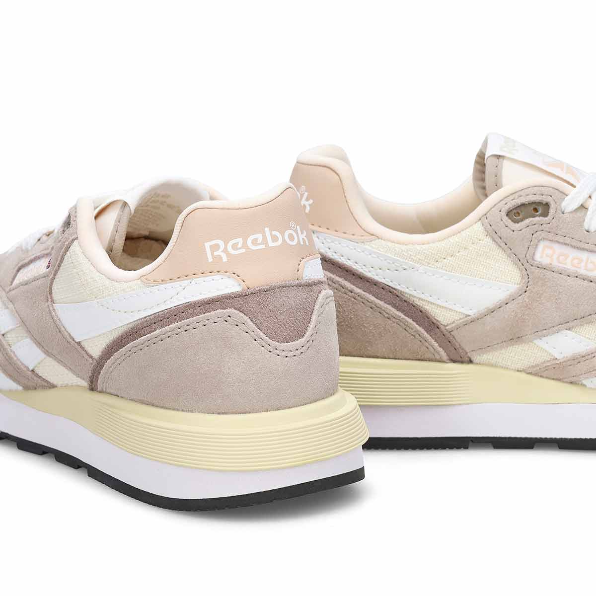 Women's  Classic Nylon 89 Lace Up Sneaker - Moonstone/Gritty Grey/White