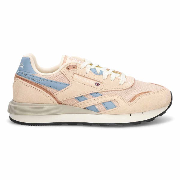 Women's Classic Nylon 89 Lace Up Sneaker - Muted Clay/Pink Clay/Leisure Blue