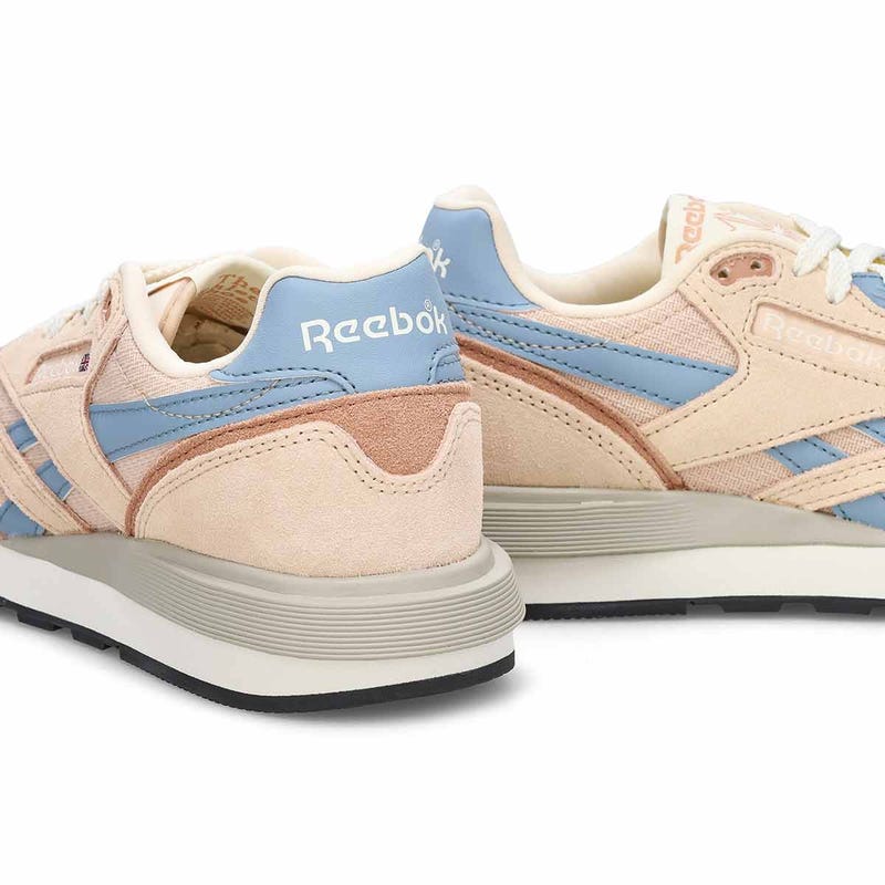 Women's Classic Nylon 89 Lace Up Sneaker - Muted Clay/Pink Clay/Leisure Blue