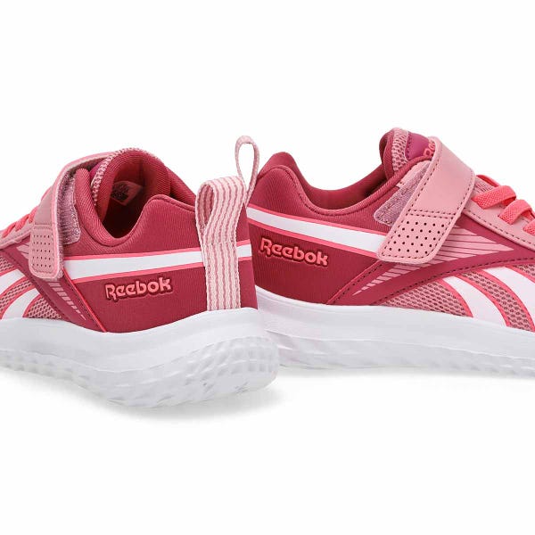 Girls'  Rush Runner Lace Up Sneaker - Dusty Rose/Studio Pink/White