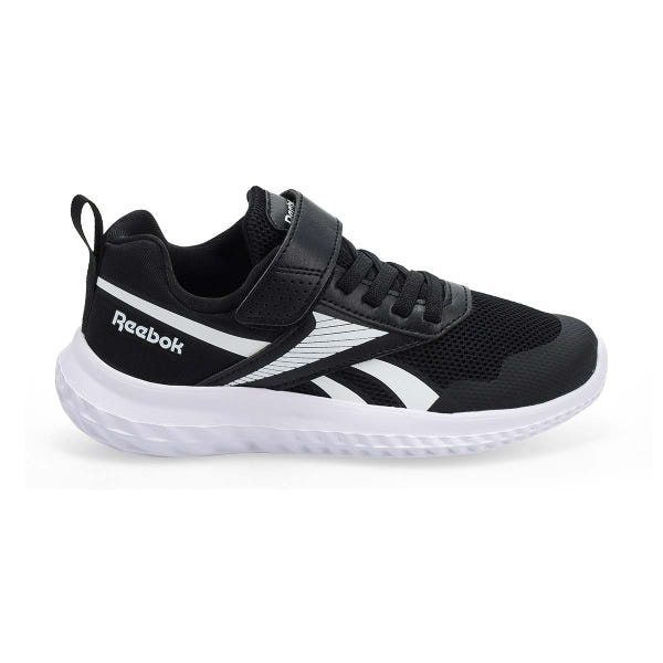 Kids'  Rush Runner Sneaker - Black/Black/White