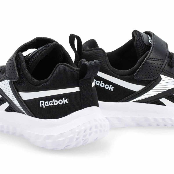 Kids'  Rush Runner Sneaker - Black/Black/White