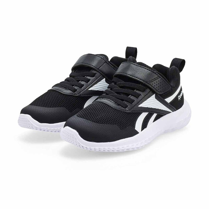 Kids'  Rush Runner Sneaker - Black/Black/White