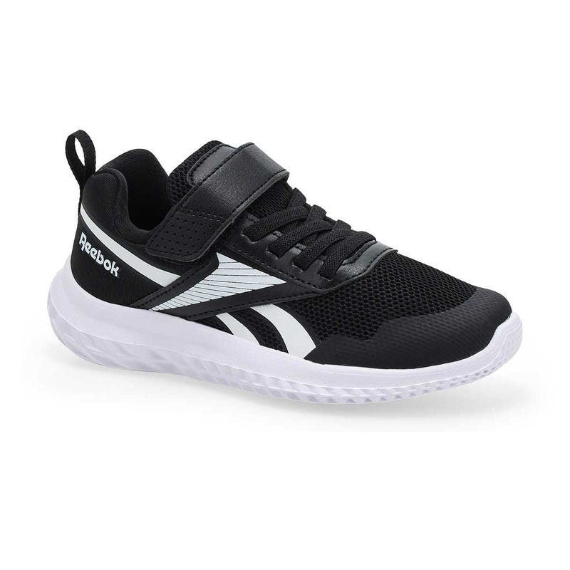 Kids'  Rush Runner Sneaker - Black/Black/White