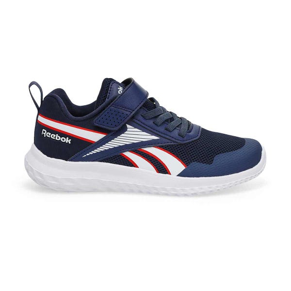 Kids'  Rush Runner Lace Up Sneaker - Vector Navy/White/Vector Red