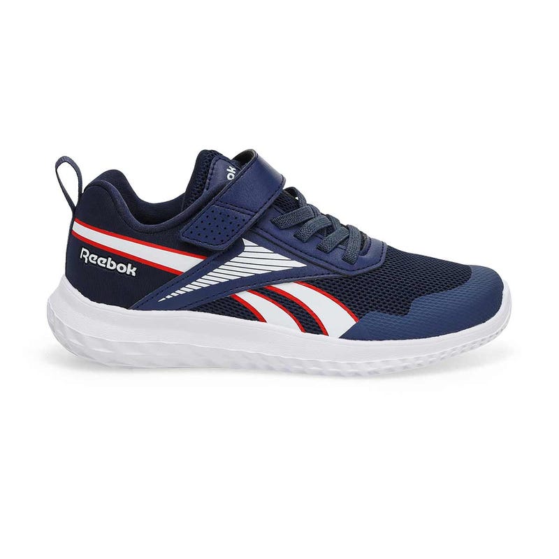 Kids'  Rush Runner Lace Up Sneaker - Vector Navy/White/Vector Red