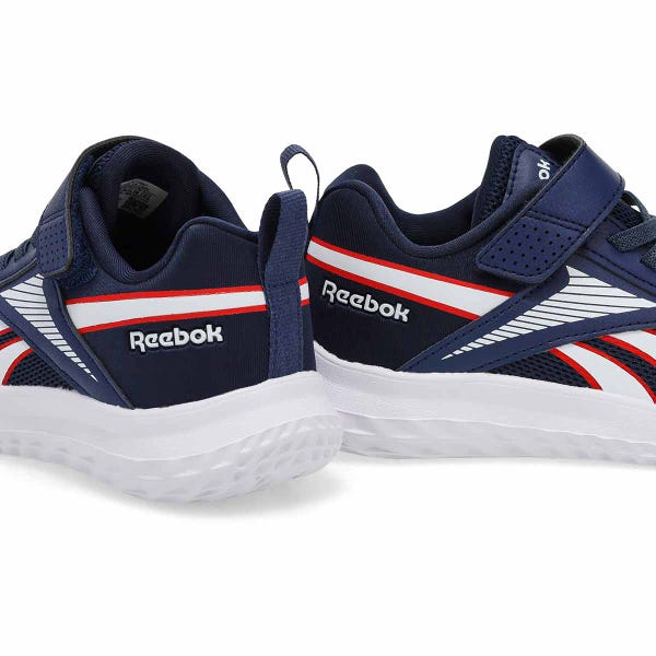 Kids'  Rush Runner Lace Up Sneaker - Vector Navy/White/Vector Red