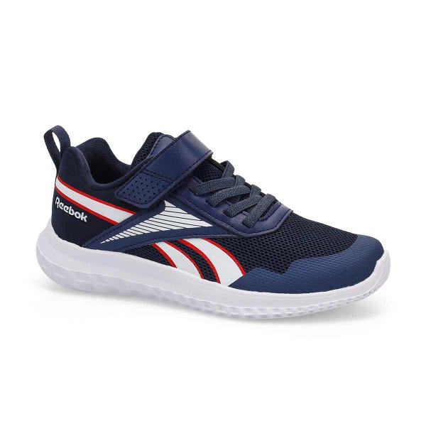 Kids'  Rush Runner Lace Up Sneaker - Vector Navy/White/Vector Red