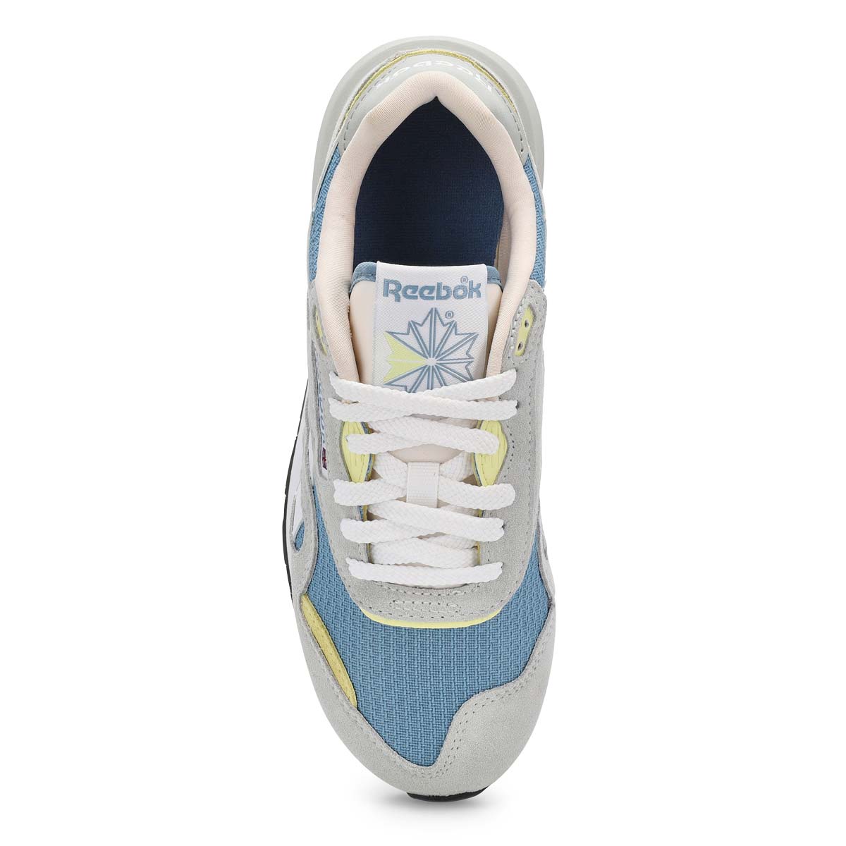Women's Classic Nylon 89 Lace Up Sneaker - Moon/Leisure Blue/Grey