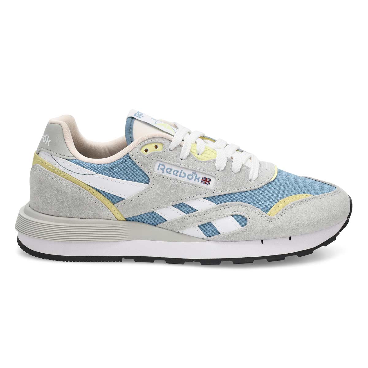 Women's Classic Nylon 89 Lace Up Sneaker - Moon/Leisure Blue/Grey