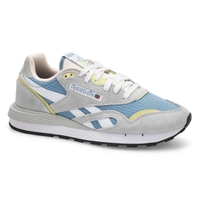 Women's Classic Nylon 89 Lace Up Sneaker - Moon/Leisure Blue/Grey