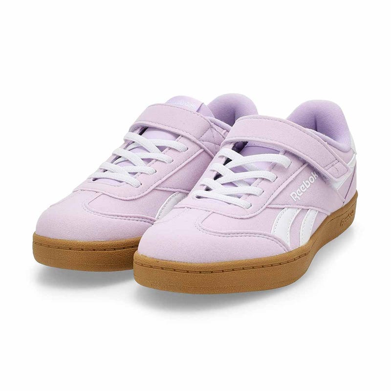 Girls Smash Edge Lace Up Sneaker - Digital Gleam/White/Gum