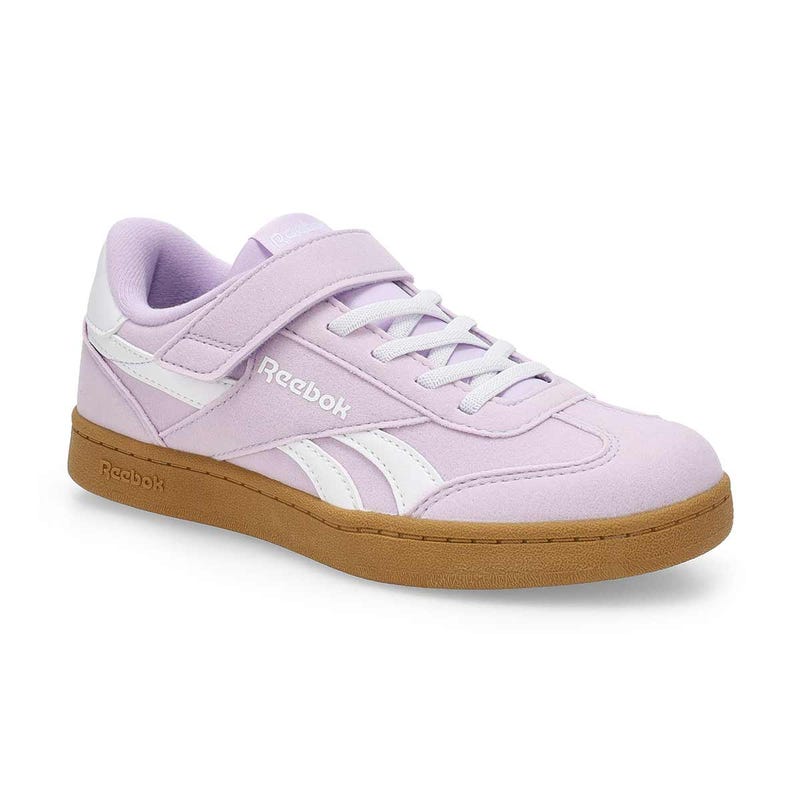 Girls Smash Edge Lace Up Sneaker - Digital Gleam/White/Gum