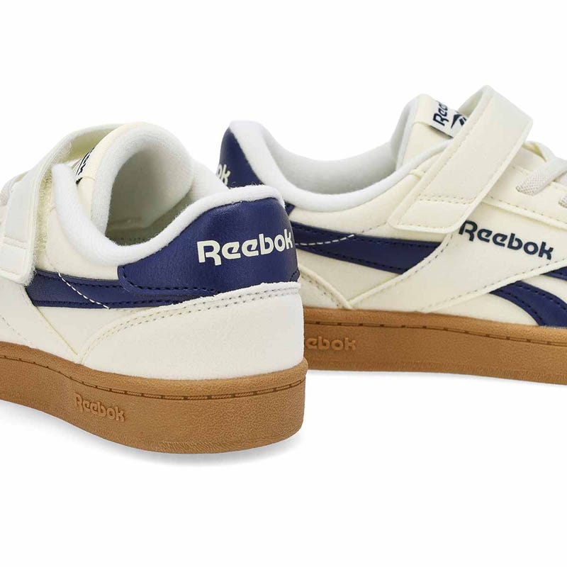 Kid's Smash Edge Lace Up Sneaker - Vintage Chalk/Vector Navy/Gum