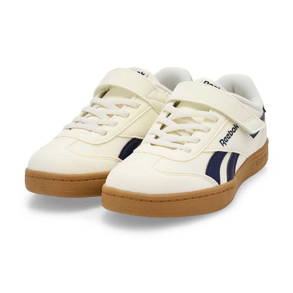 Kid's Smash Edge Lace Up Sneaker - Vintage Chalk/Vector Navy/Gum