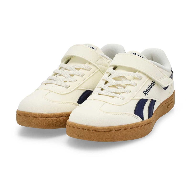 Kid's Smash Edge Lace Up Sneaker - Vintage Chalk/Vector Navy/Gum