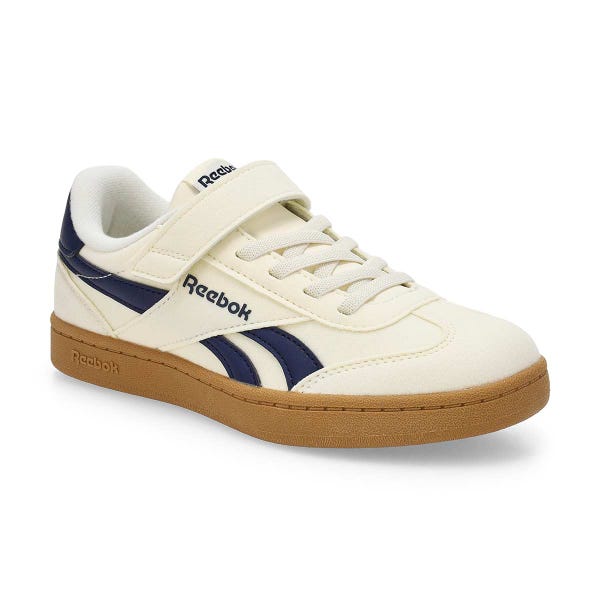 Kid's Smash Edge Lace Up Sneaker - Vintage Chalk/Vector Navy/Gum