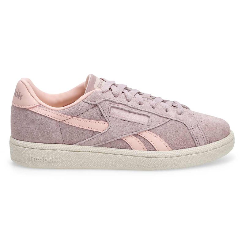 Women's Club C Grounds UK Suede Sneaker - Muted Mauve/Pure Pink/Chalk