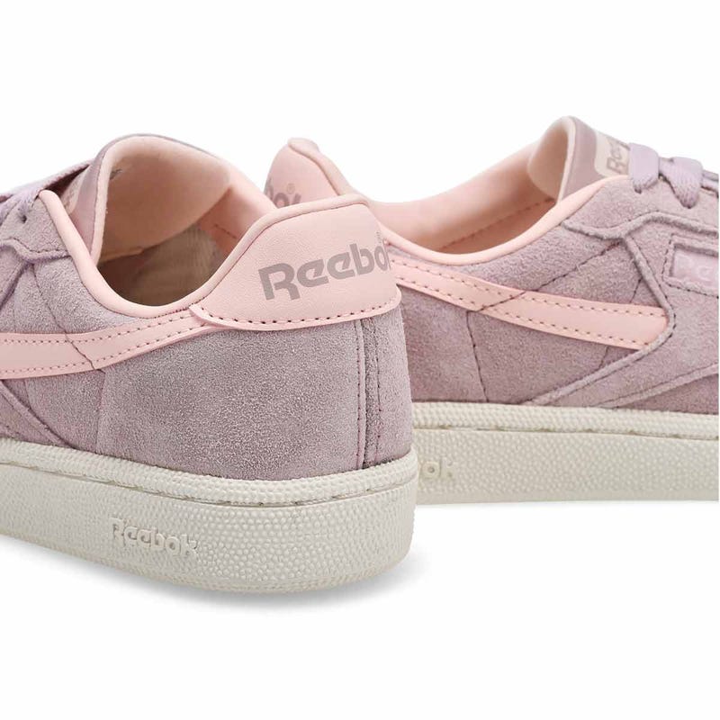 Women's Club C Grounds UK Suede Sneaker - Muted Mauve/Pure Pink/Chalk