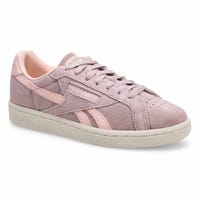Women's Club C Grounds UK Suede Sneaker - Muted Mauve/Pure Pink/Chalk