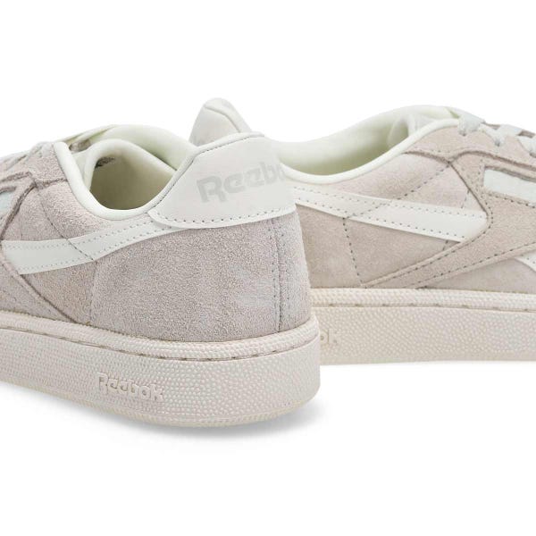 Women's  Club C Grounds UK Suede Sneaker - Soft Grey/Chalk