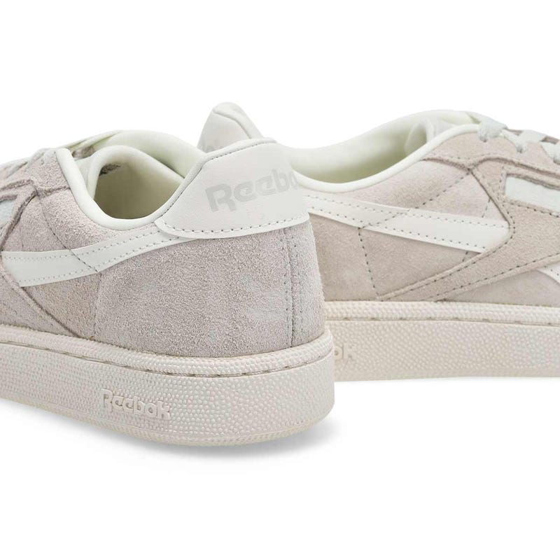 Women's  Club C Grounds UK Suede Sneaker - Soft Grey/Chalk