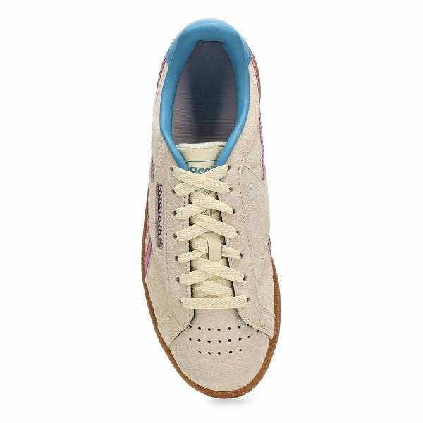 Women's  Club C Grounds UK Suede Sneaker - Aged Beige/Berry Chill/Gum