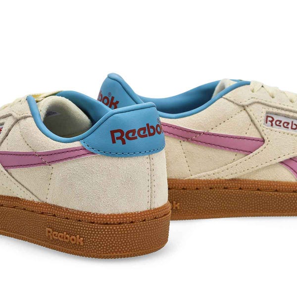 Women's  Club C Grounds UK Suede Sneaker - Aged Beige/Berry Chill/Gum
