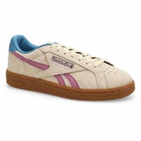 Women's  Club C Grounds UK Suede Sneaker - Aged Beige/Berry Chill/Gum