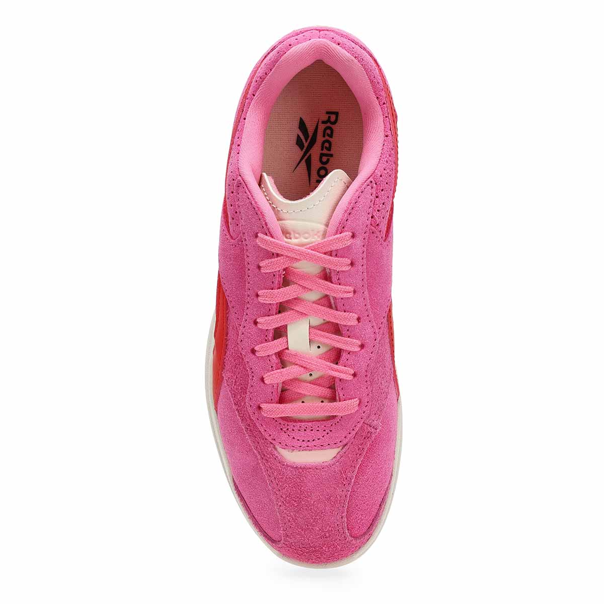 Baskets en sude HAMMER STREET, rose/craie/rouge s