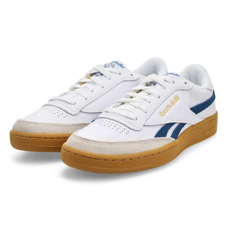 Men's Club C Vintage Sneaker - White/Athletic Blue/Gum